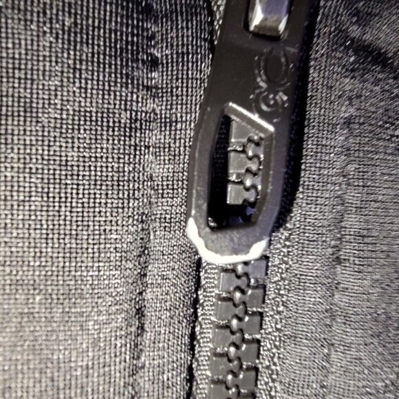 Spyder Jacket Men's Large Black Full Zip Pullover Sweater Red Logo Lined - Picture 2 of 8